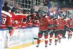Gólová radosť hokejistov HC MONACObet Banská Bystrica.