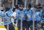 Hráči tímu HC Slovan Bratislava.