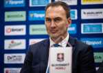 Miroslav Šatan počas tlačovej konferencie.