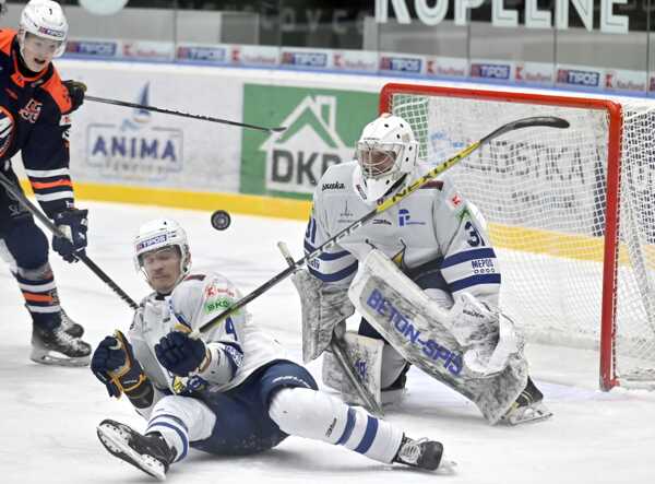Brankár Štefan Valluš v drese HK Spišská Nová Ves.