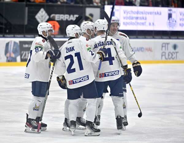 Radosť Spišiakov z gólu.