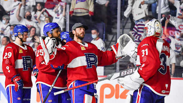 Kanadské Mužstvo v zápase AHL.