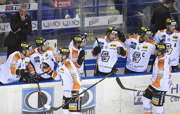 Radosť HC Košice po góle.