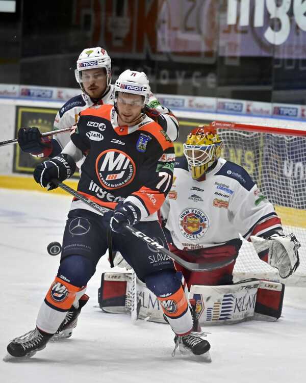 Kabáč v sérii proti Zvolenu.