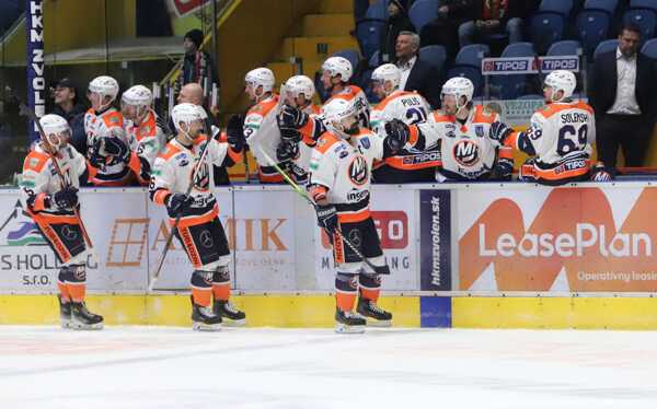 Hokejisti Dukla Michalovce.