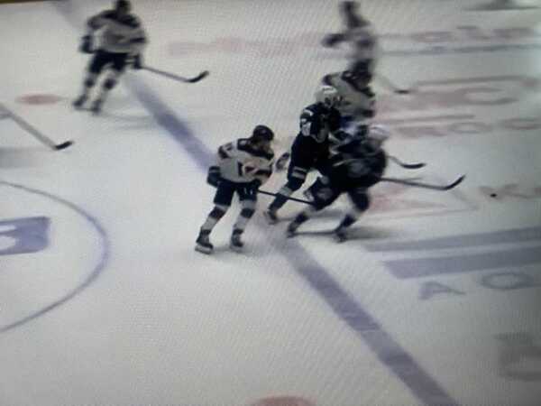 Situácia z duelu Nitra - Slovan (3:2sn).