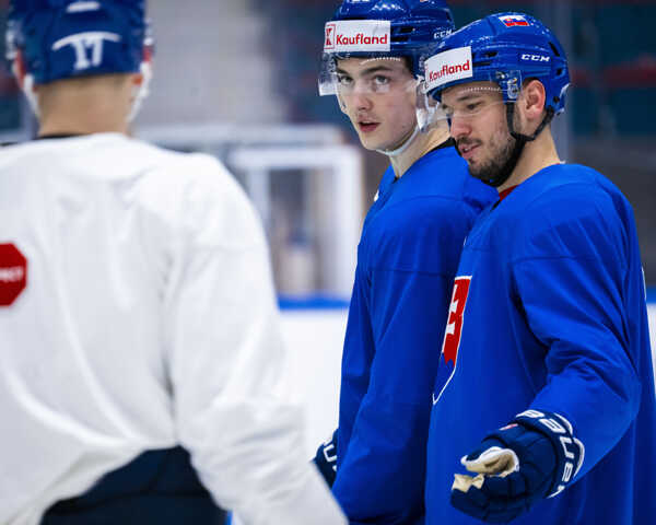 Hrehorčák na tréningu Slovenska.