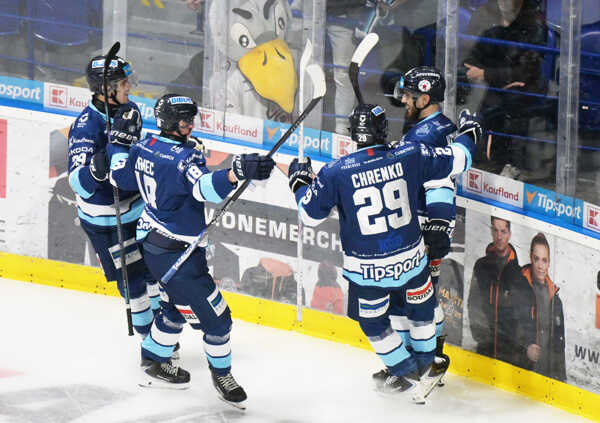 Radosť hráčov HK Nitra.