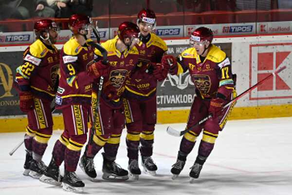 Hokejisti Dukly Trenčín.