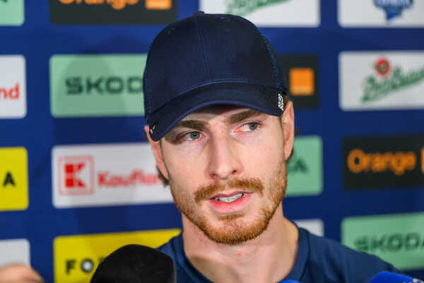 Slovenský útočník Peter Cehlárik počas reprezentačného zrazu.